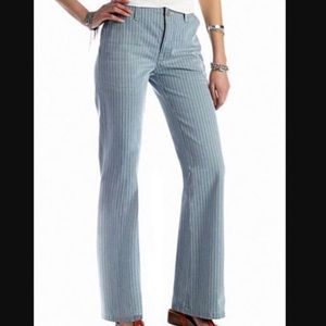 FREE PEOPLE Railroad Pinstripe Mid Rise Jeans SZ28